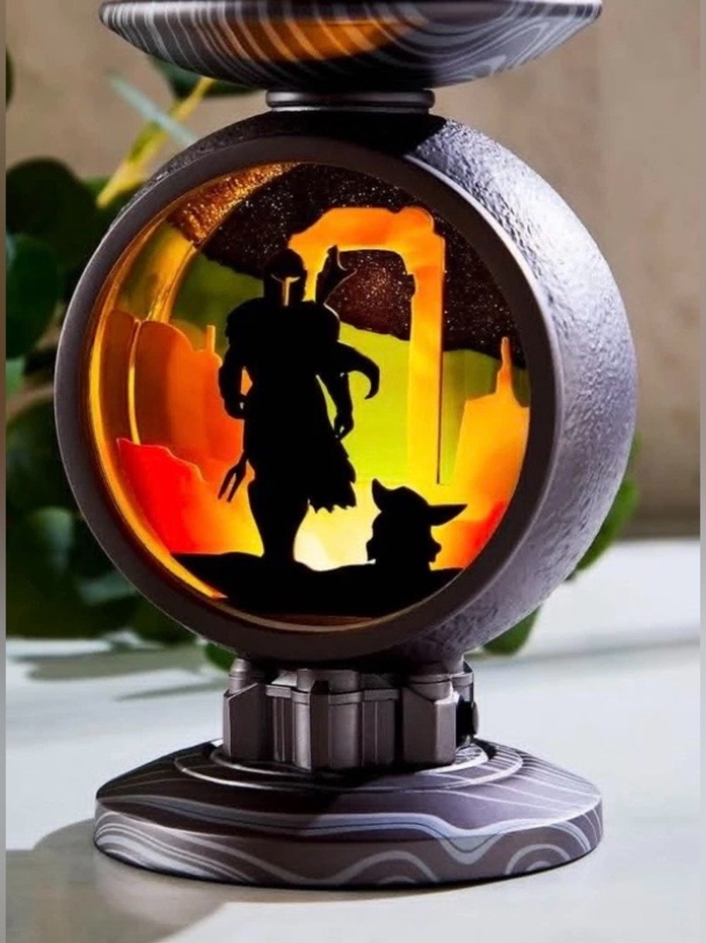 Bath & Body Works 3 WICK CANDLE HOLDER STAR WARS MANDALORIAN & GROGU